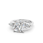 Load image into Gallery viewer, Mira Round Solitaire Diamond Womens Ring
