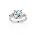 Load image into Gallery viewer, Mira Round Solitaire Diamond Womens Ring
