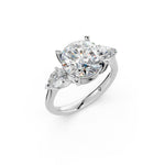Load image into Gallery viewer, Mira Round Solitaire Diamond Womens Ring
