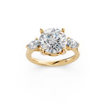 Load image into Gallery viewer, Mira Round Solitaire Diamond Womens Ring
