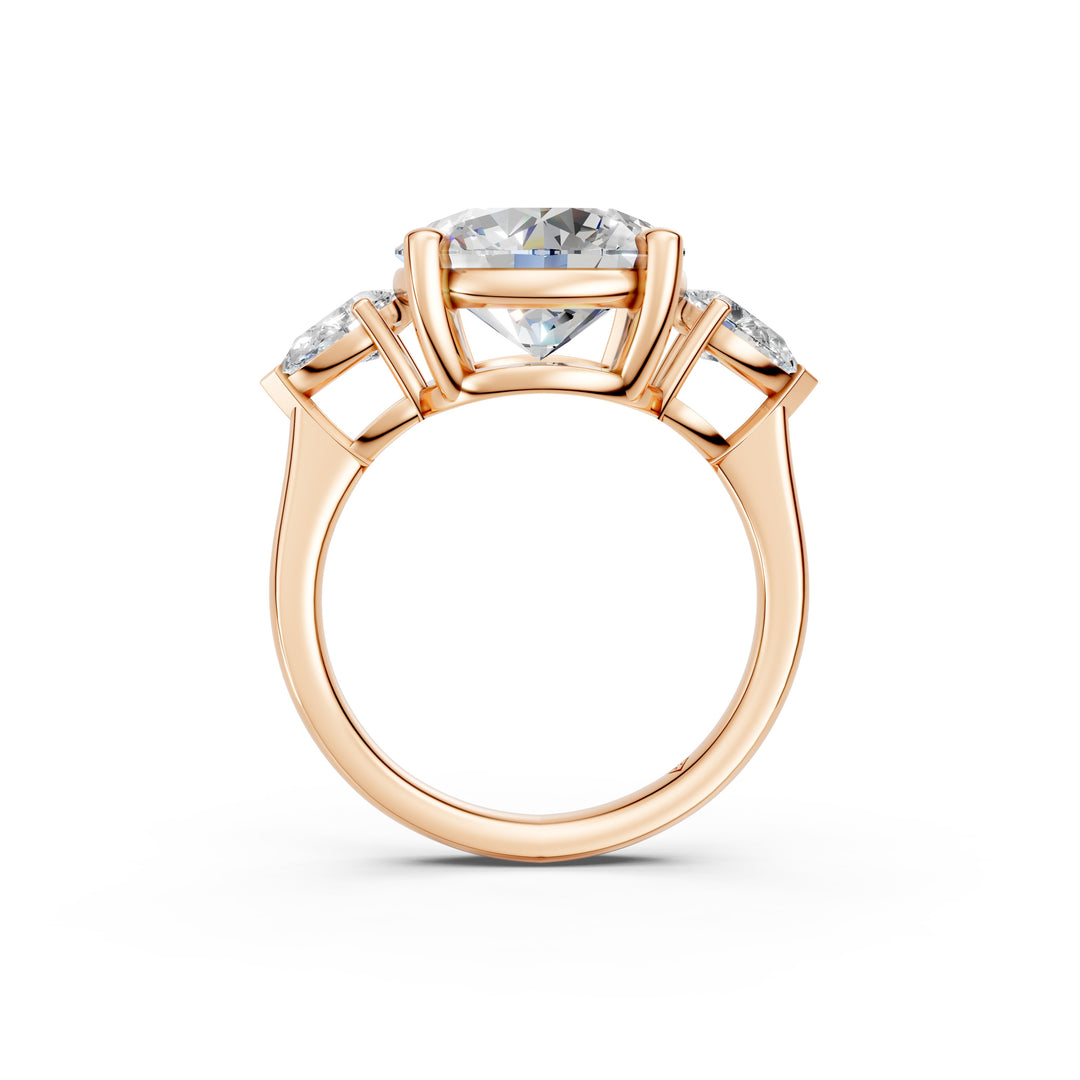 Miana Round Solitaire Diamond Womens Ring