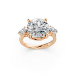 Load image into Gallery viewer, Miana Round Solitaire Diamond Womens Ring
