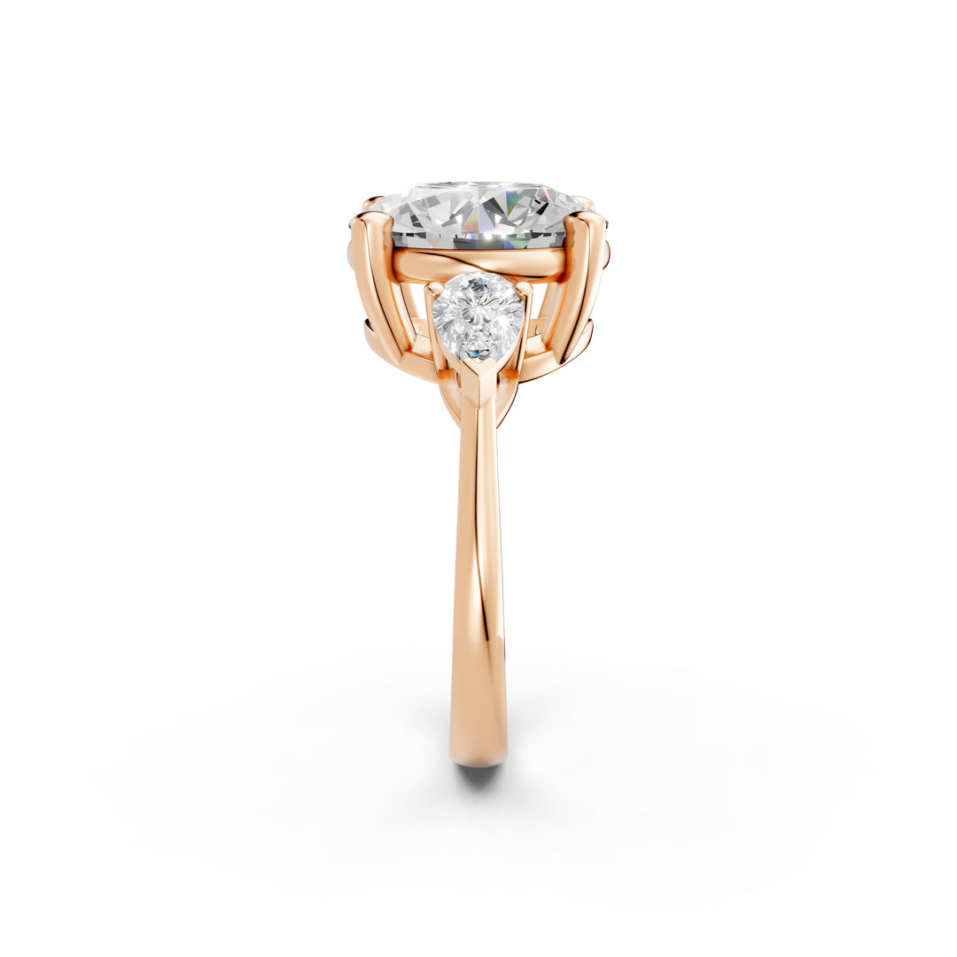Miana Round Solitaire Diamond Womens Ring