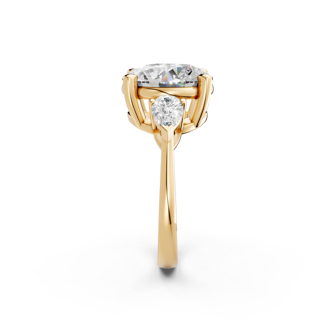 Miana Round Solitaire Diamond Womens Ring