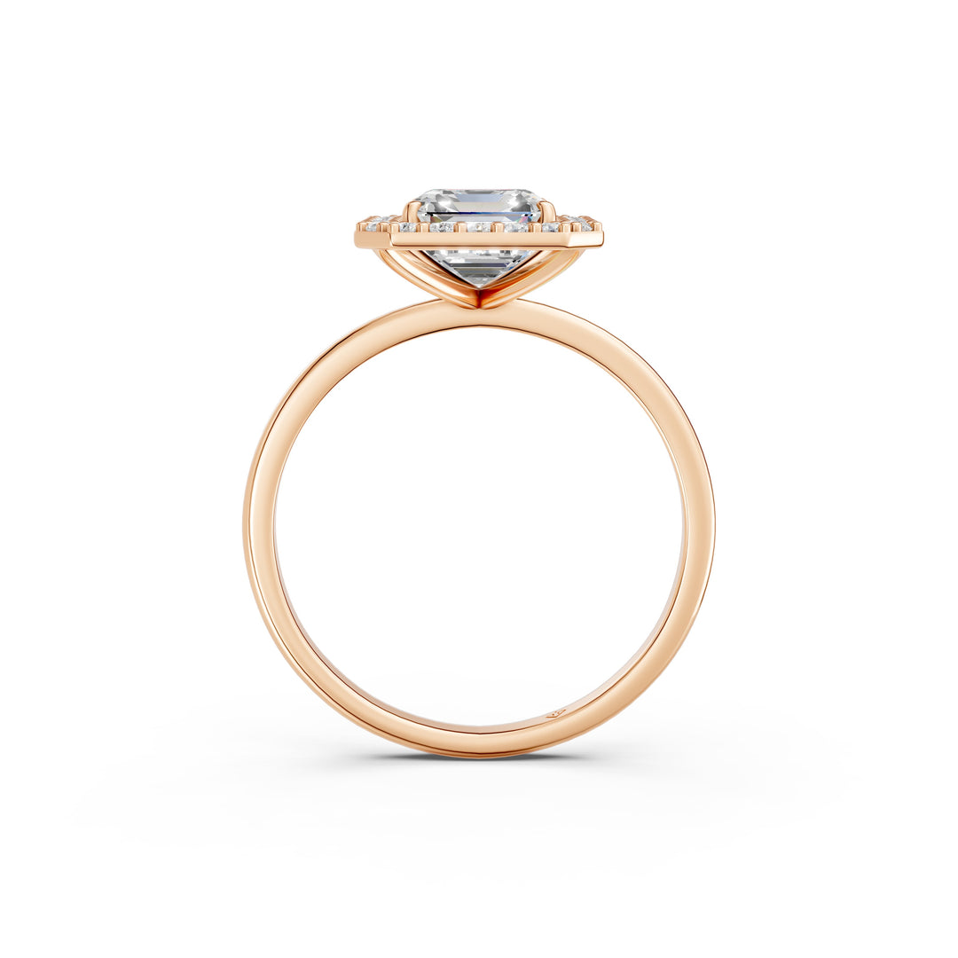 Rira Emerald Solitaire Diamond Womens Ring