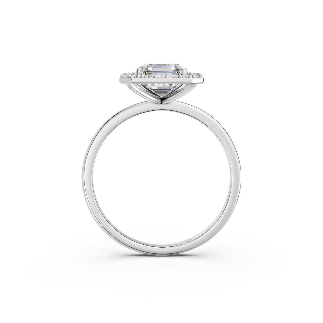 Rira Emerald Solitaire Diamond Womens Ring