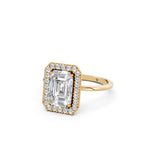 Load image into Gallery viewer, Rira Emerald Solitaire Diamond Womens Ring
