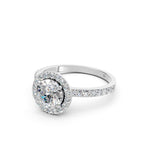 Load image into Gallery viewer, Qaira Round Solitaire Diamond Womens Ring
