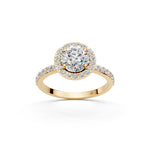 Load image into Gallery viewer, Qaira Round Solitaire Diamond Womens Ring

