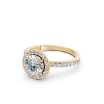Load image into Gallery viewer, Qaira Round Solitaire Diamond Womens Ring
