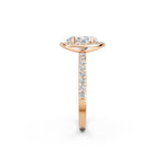 Load image into Gallery viewer, Qaara Oval Solitaire Diamond Womens Ring
