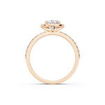 Load image into Gallery viewer, Qaara Oval Solitaire Diamond Womens Ring
