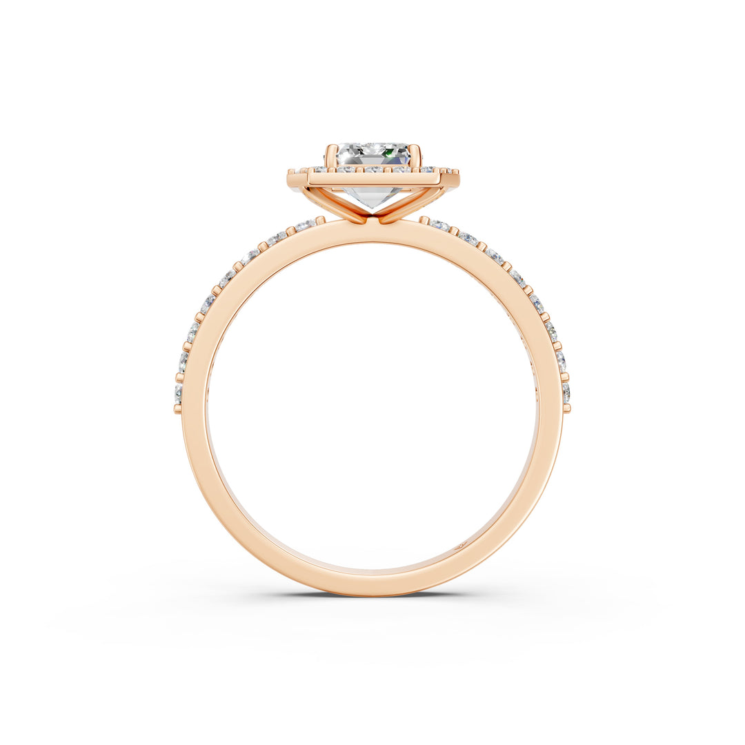 Priya Emerald Solitaire Diamond Womens Ring