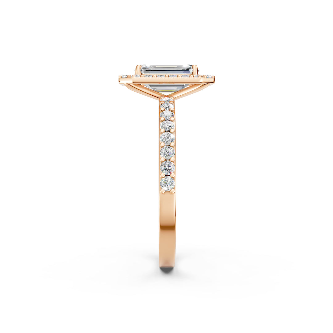 Priya Emerald Solitaire Diamond Womens Ring