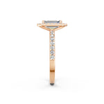 Load image into Gallery viewer, Priya Emerald Solitaire Diamond Womens Ring
