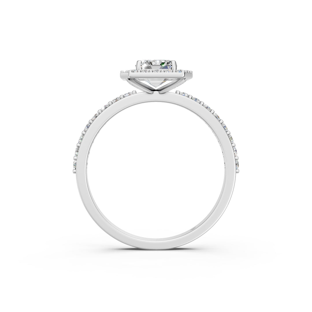 Priya Emerald Solitaire Diamond Womens Ring