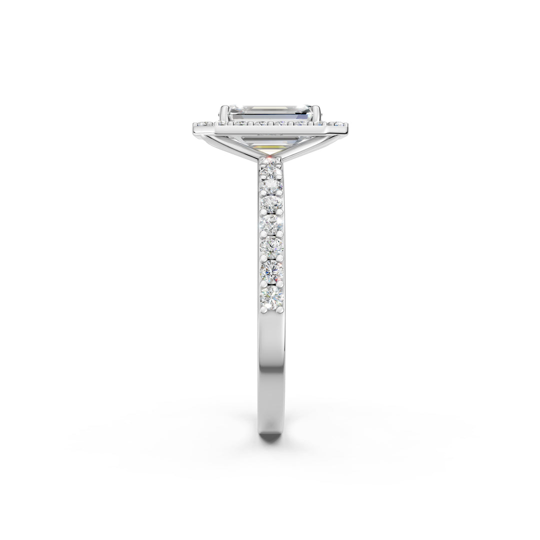 Priya Emerald Solitaire Diamond Womens Ring