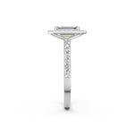 Load image into Gallery viewer, Priya Emerald Solitaire Diamond Womens Ring
