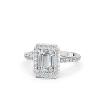 Load image into Gallery viewer, Priya Emerald Solitaire Diamond Womens Ring
