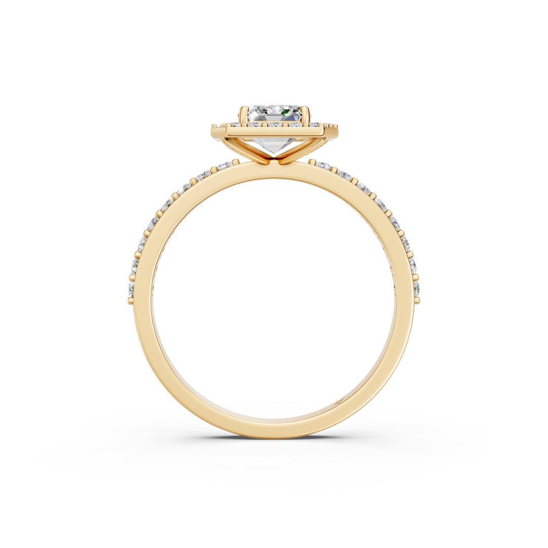 Priya Emerald Solitaire Diamond Womens Ring