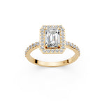 Load image into Gallery viewer, Priya Emerald Solitaire Diamond Womens Ring
