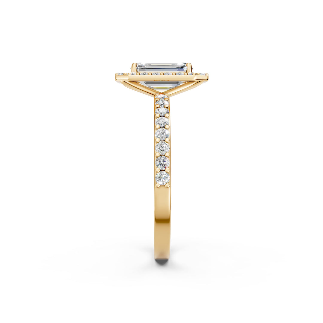 Priya Emerald Solitaire Diamond Womens Ring