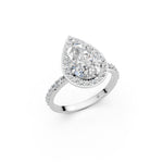 Load image into Gallery viewer, Piana Pear Solitaire Diamond Womens Ring
