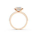 Load image into Gallery viewer, Peira Emerald Solitaire Diamond Womens Ring
