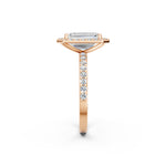 Load image into Gallery viewer, Peira Emerald Solitaire Diamond Womens Ring
