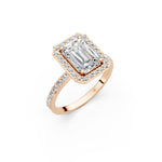 Load image into Gallery viewer, Peira Emerald Solitaire Diamond Womens Ring
