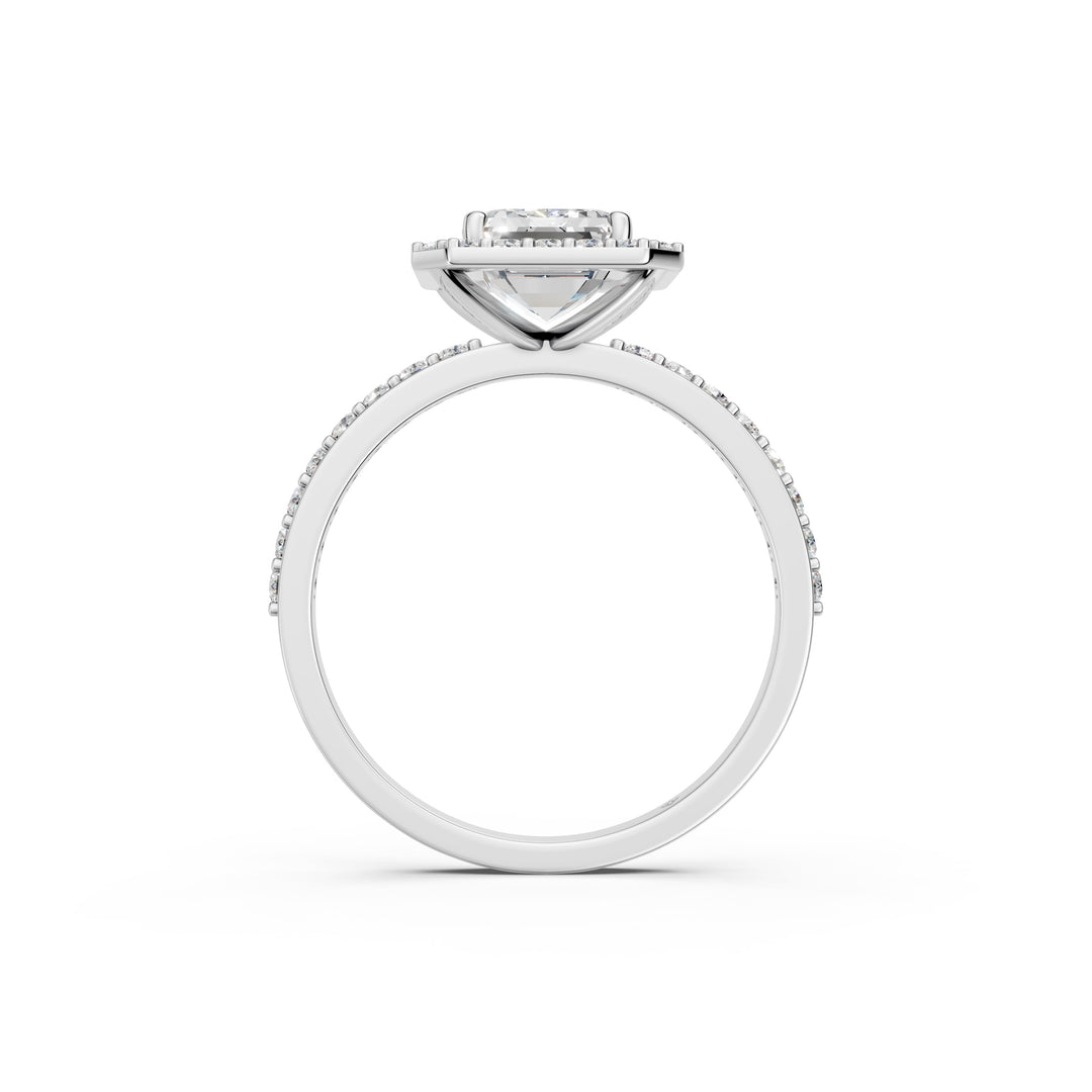 Peira Emerald Solitaire Diamond Womens Ring