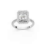 Load image into Gallery viewer, Peira Emerald Solitaire Diamond Womens Ring
