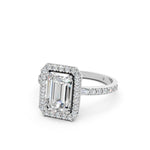 Load image into Gallery viewer, Peira Emerald Solitaire Diamond Womens Ring
