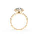 Load image into Gallery viewer, Pavya Oval Solitaire Diamond Womens Ring
