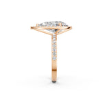 Load image into Gallery viewer, Parza Pear Solitaire Diamond Womens Ring
