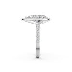 Load image into Gallery viewer, Parza Pear Solitaire Diamond Womens Ring
