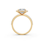 Load image into Gallery viewer, Pamya Emerald Solitaire Diamond Womens Ring
