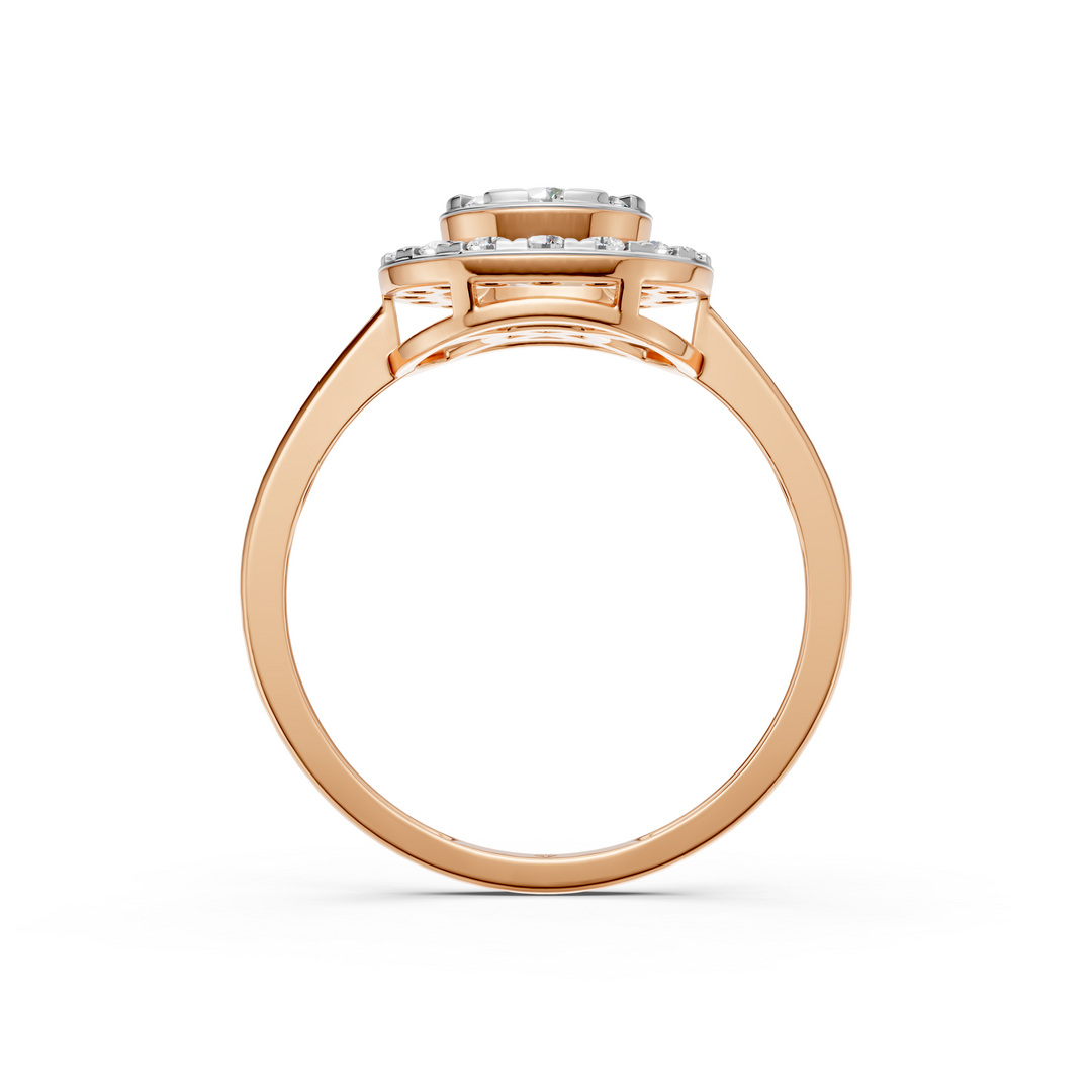 Era Round Diamond Cluster Ladies Ring