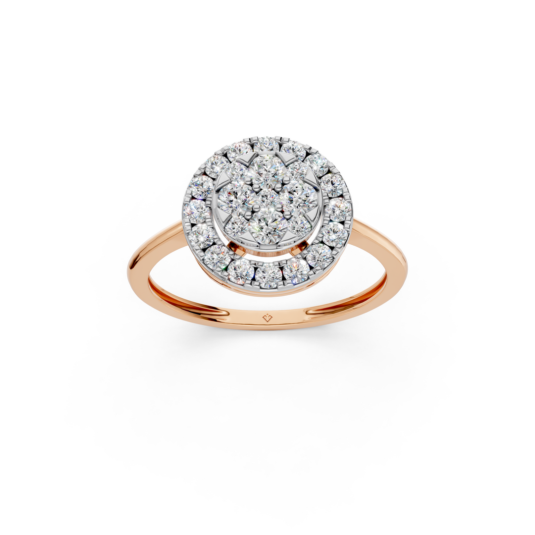 Era Round Diamond Cluster Ladies Ring
