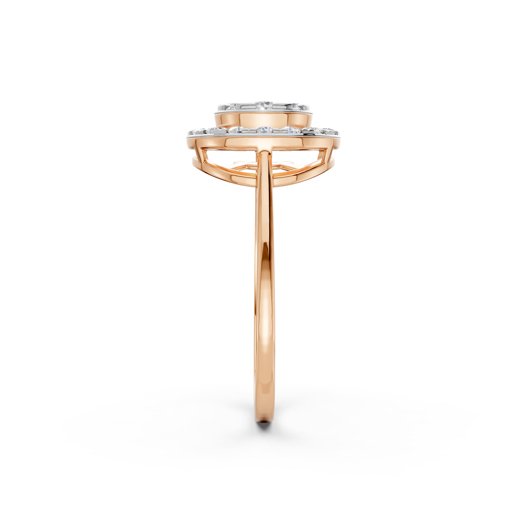Era Round Diamond Cluster Ladies Ring