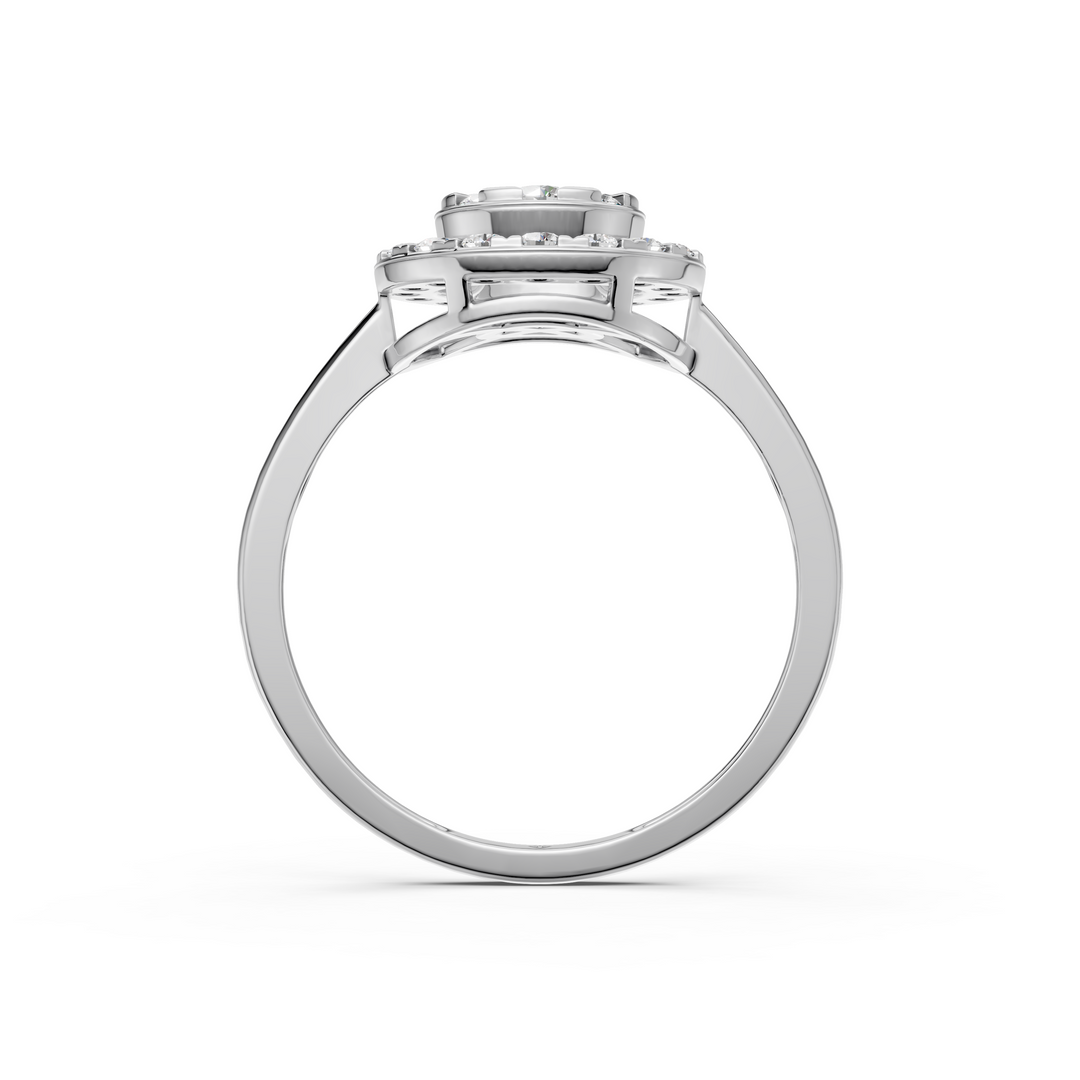 Era Round Diamond Cluster Ladies Ring