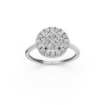 Load image into Gallery viewer, Era Round Diamond Cluster Ladies Ring
