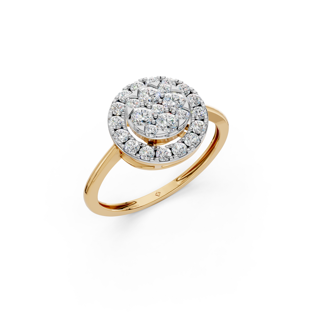 Era Round Diamond Cluster Ladies Ring