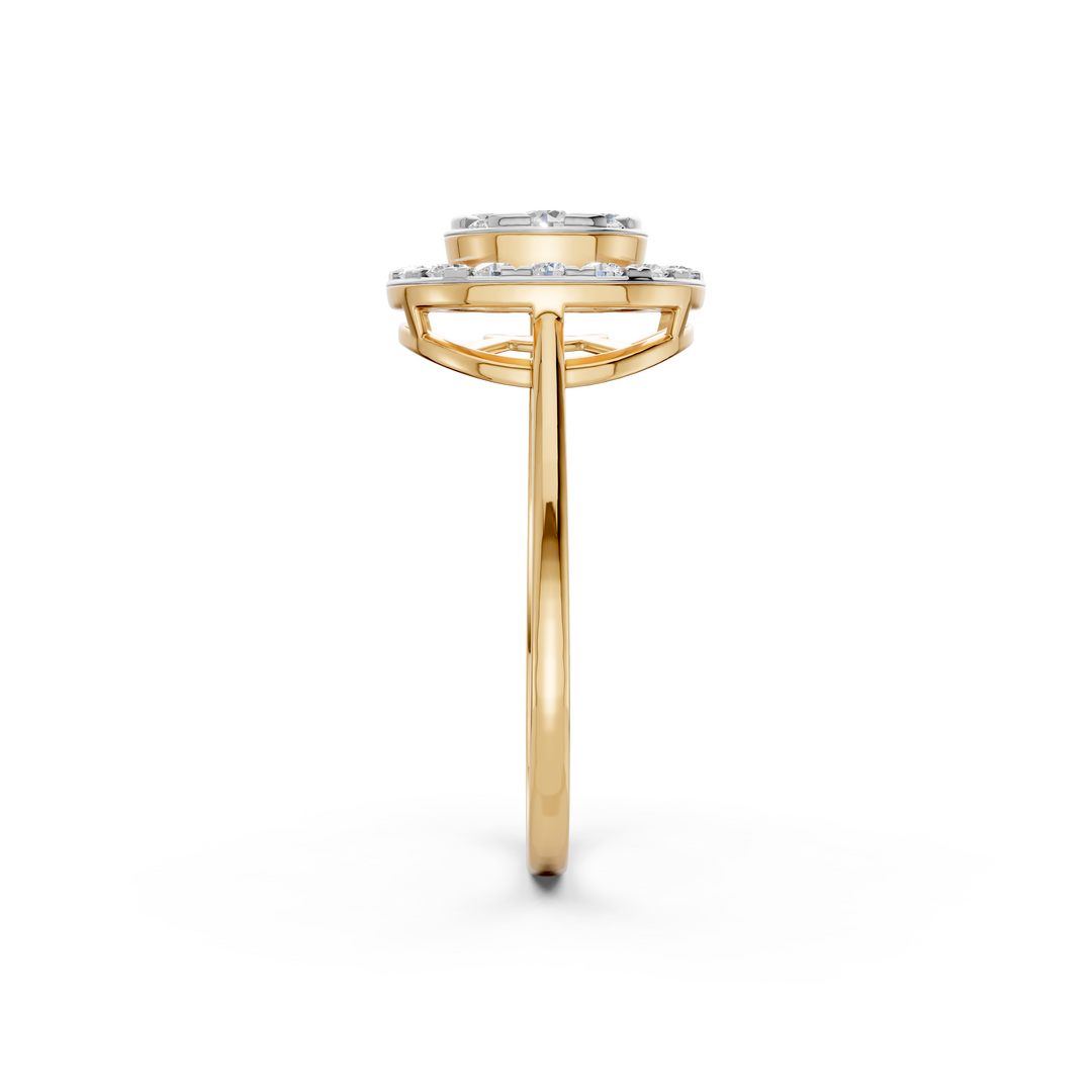Era Round Diamond Cluster Ladies Ring