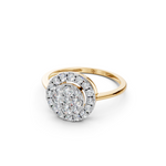Load image into Gallery viewer, Era Round Diamond Cluster Ladies Ring
