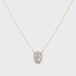 Load and play video in Gallery viewer, Twinkle Oval Solitaire Ladies Pendant
