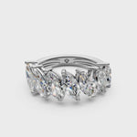 Load and play video in Gallery viewer, Flora Marquise Diamond 7 stone Ladies Ring
