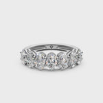 Load and play video in Gallery viewer, Vanya Oval Diamond 7 stone Ladies Ring
