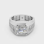 Load and play video in Gallery viewer, Marcus Emerald Solitaire Gents Ring
