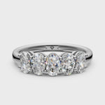 Load and play video in Gallery viewer, Katie Oval Diamond 5 Stone Ladies Ring
